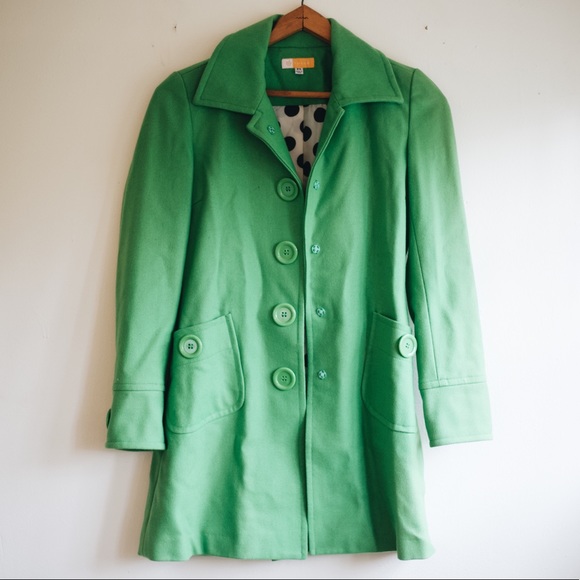 Tulle Jackets & Blazers - ❤️ LAST CHANCE ❤️ Fitted Kelly Green Wool Coat